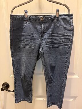 d. jeans Women’s Dark Blue Cropped Stretch Denim (12)